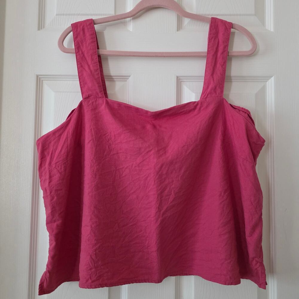 Banana Republic Pink Crop Tank Top Women's Size XL